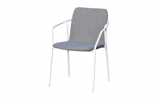 «Марокко» стул из текстилена nanotex, алюминиевый каркас, цвет серый