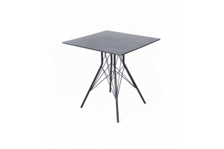 «Конте» интерьерный стол из HPL 70x70см, цвет «серый гранит»
